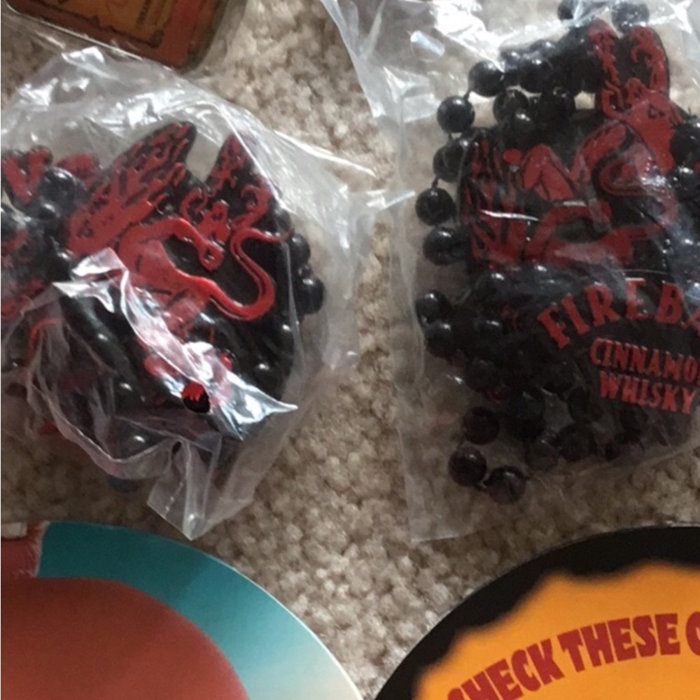 NIB 2 FireBall Necklaces